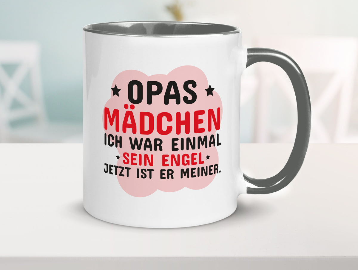 Opas Mädchen | Trauer Tasse Abschied Enkelin lustig Familie Geschenkidee
