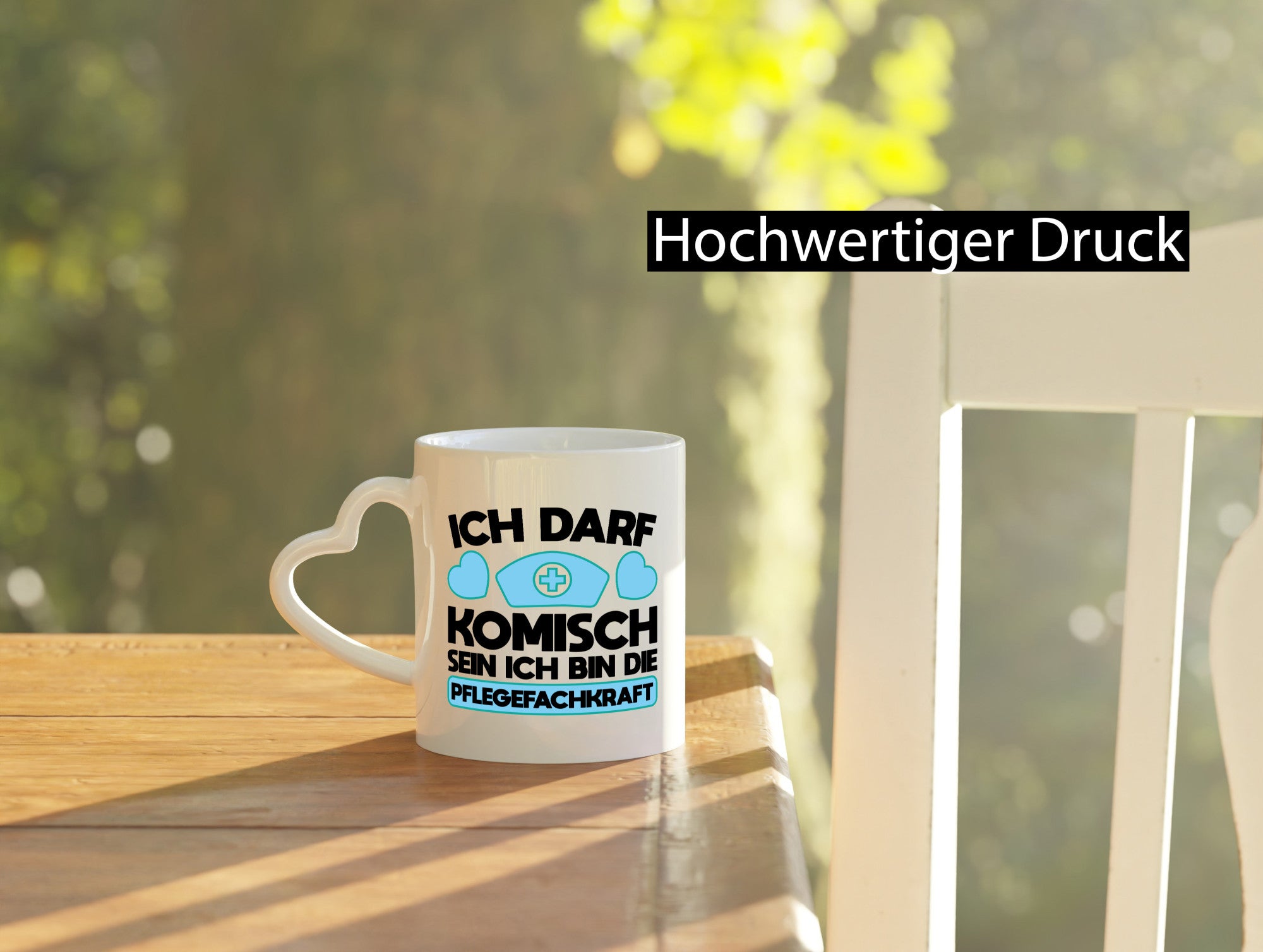 Ich darf Kommisch sein | Krankenschwester Pflegekraft Geschenkidee Humor Tasse