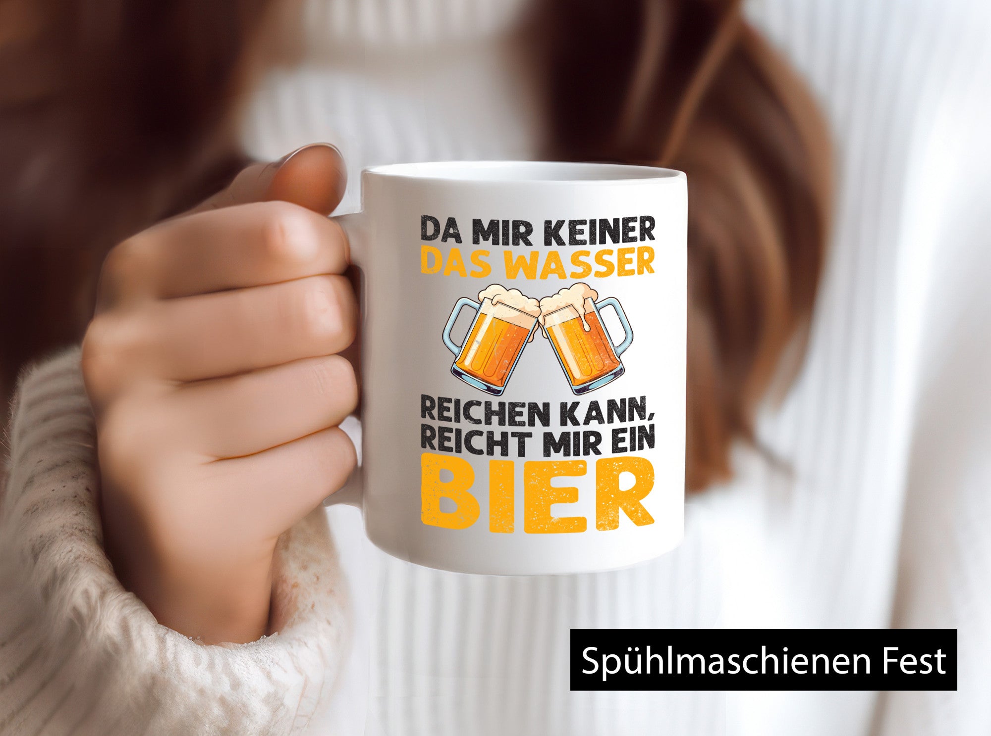 Keiner kann mir das Wasser reichen also reicht Bier v2 Geschenk Humor