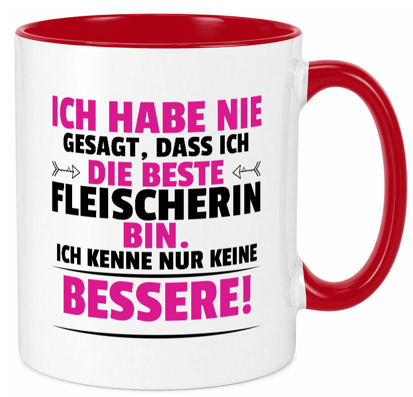 Die Beste Fleischerin | Schlachterei lustiger Spruch Geschenk Humor Tasse
