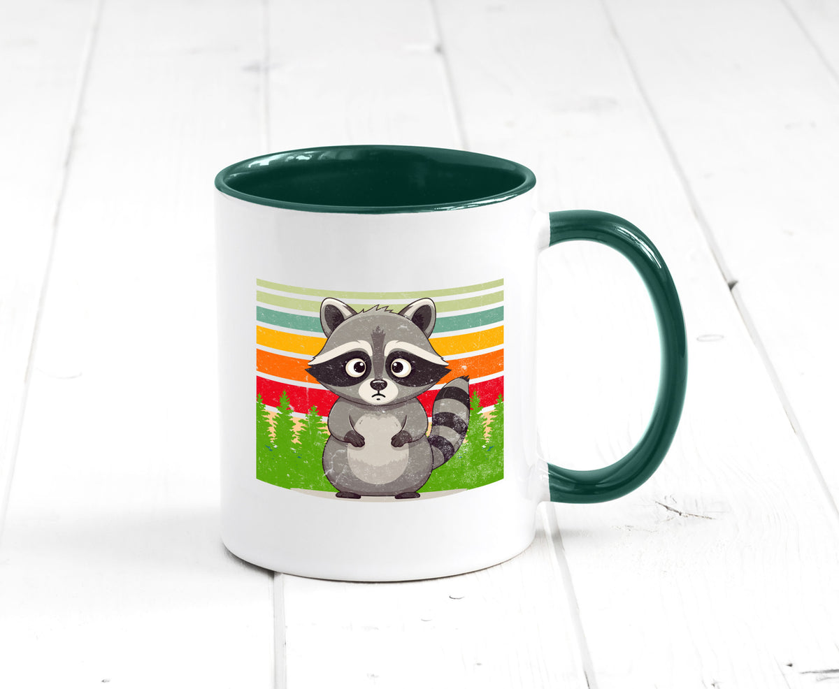 Waschbär | Vintage v2 lustiger Spruch Geschenk Humor Geschenkidee Tasse