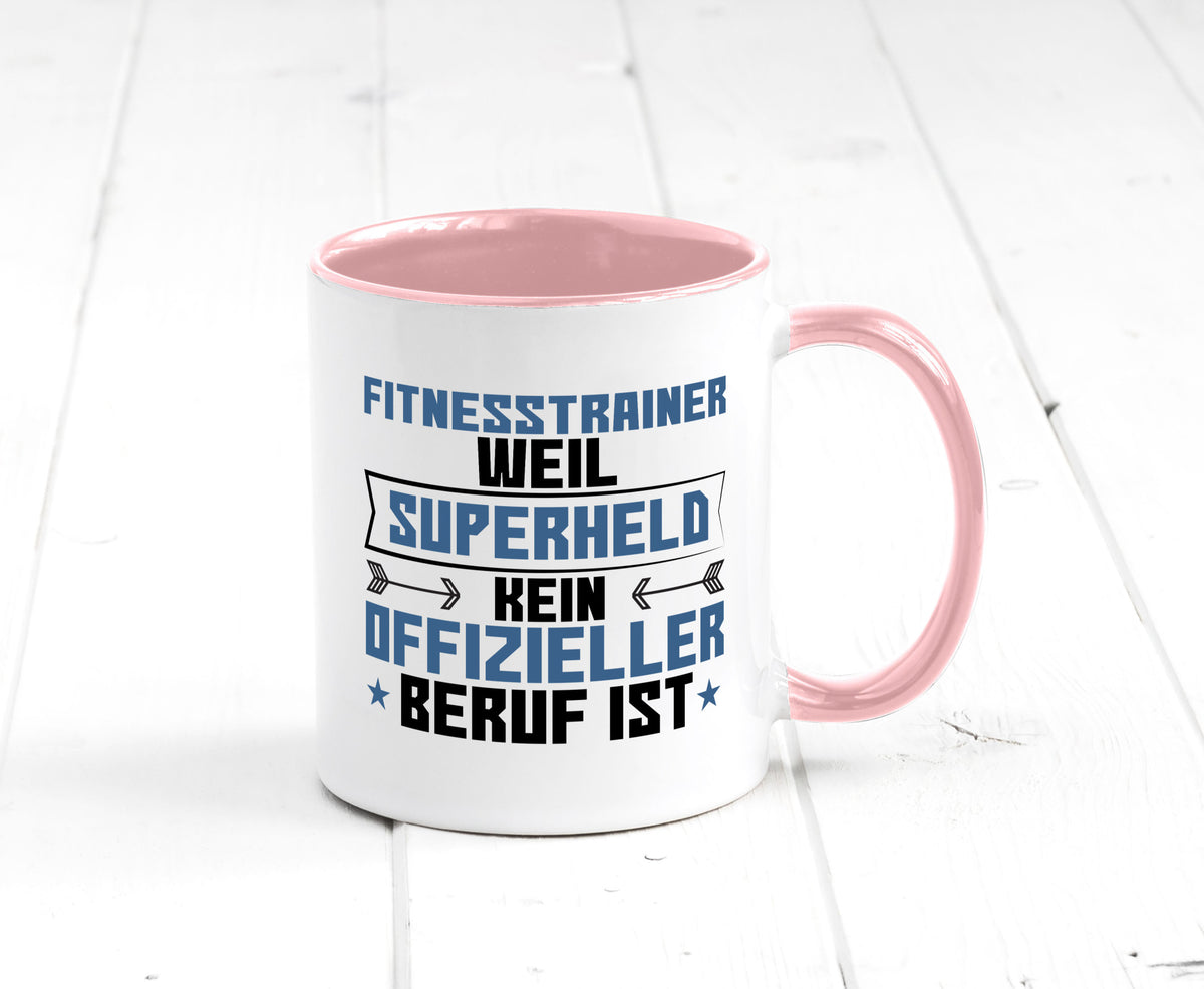 Superheld Fitnesstrainer | Personal Trainer Sport Geschenkidee Humor Tasse