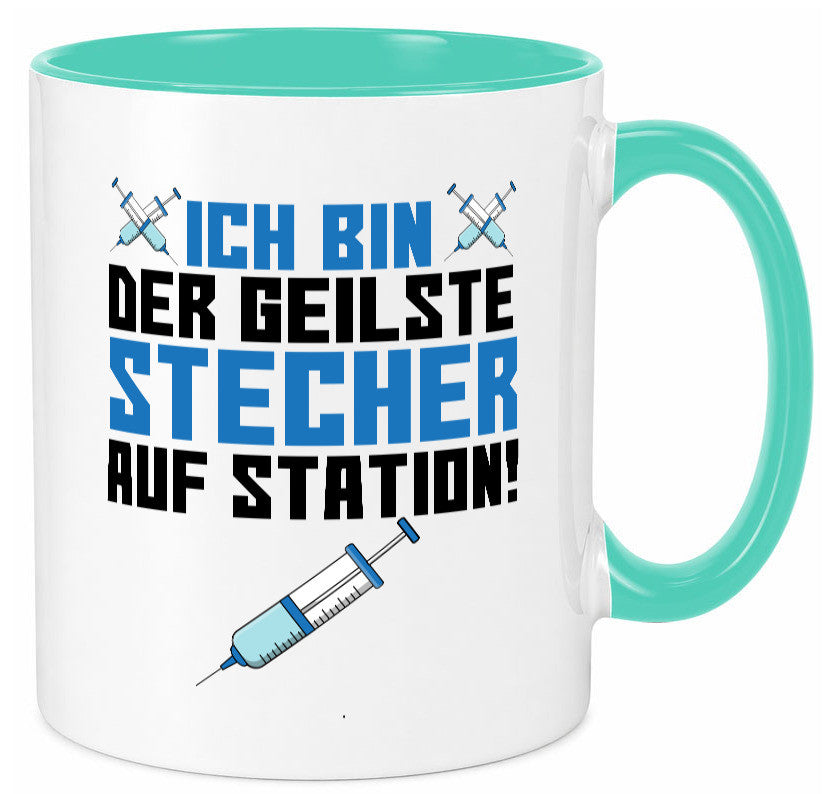 Ich bin der geilste Stecher | Pfleger Arzt Spritze lustig Humor Geschenkidee