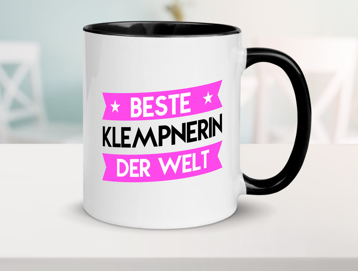 Beste Klempnerin | Klempnerinnen Geschenkidee Humor Tasse