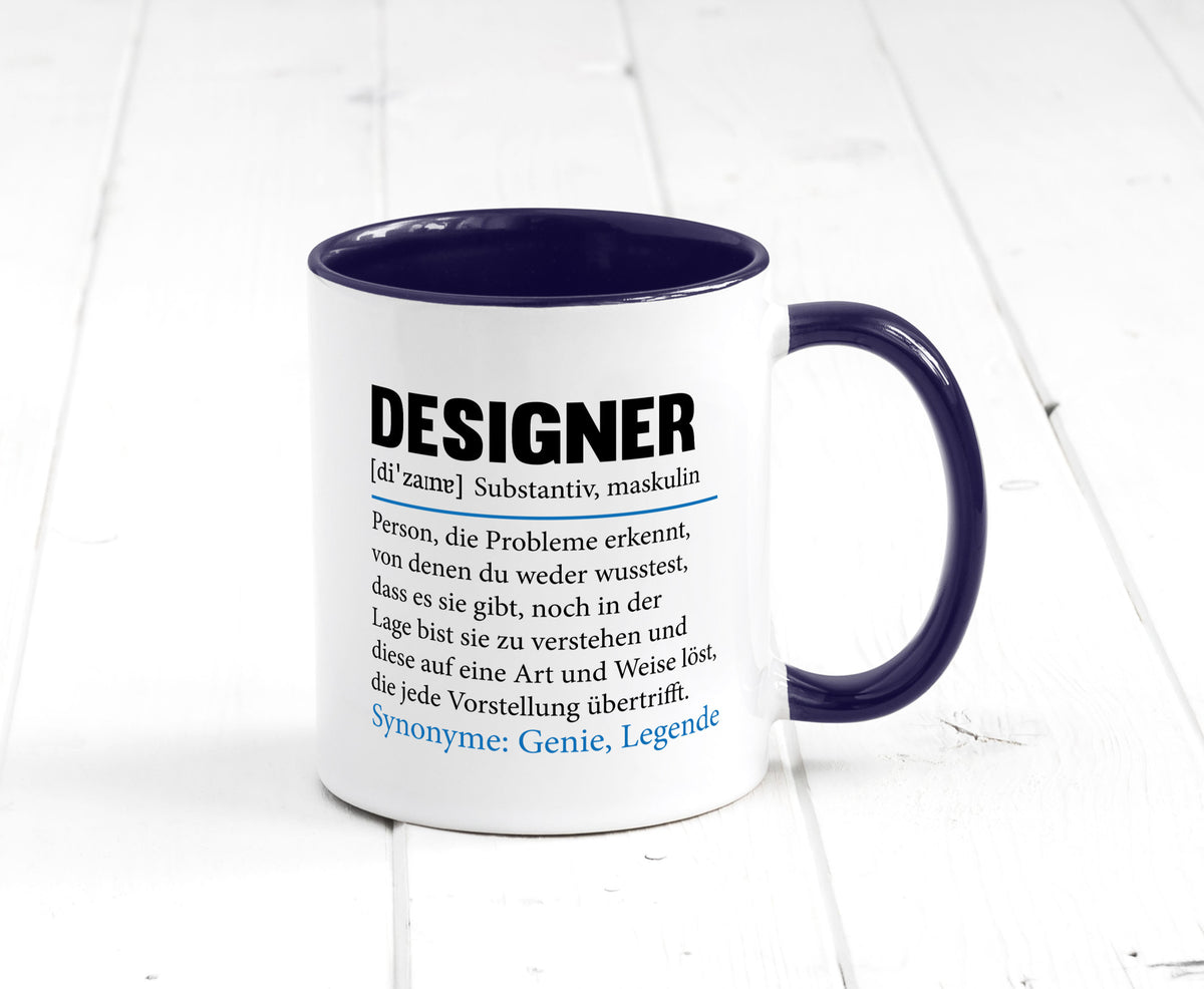 Designer Beruf | Gestalter Medien Schmuck Mode Geschenk Arbeit Kollegen Büro Tasse