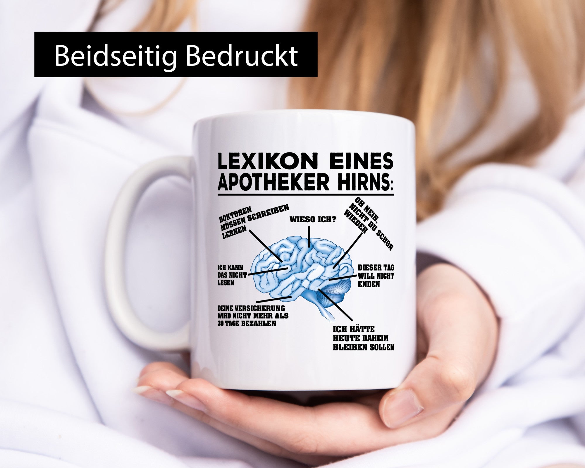 Apotheker Hirn | Pharmazie Tasse Pharmazeut Humor lustiger Spruch Geschenk