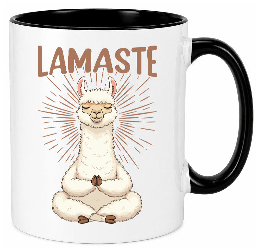 Lamaste | Lama Namaste lustiger Spruch Geschenk Humor Geschenkidee Tasse