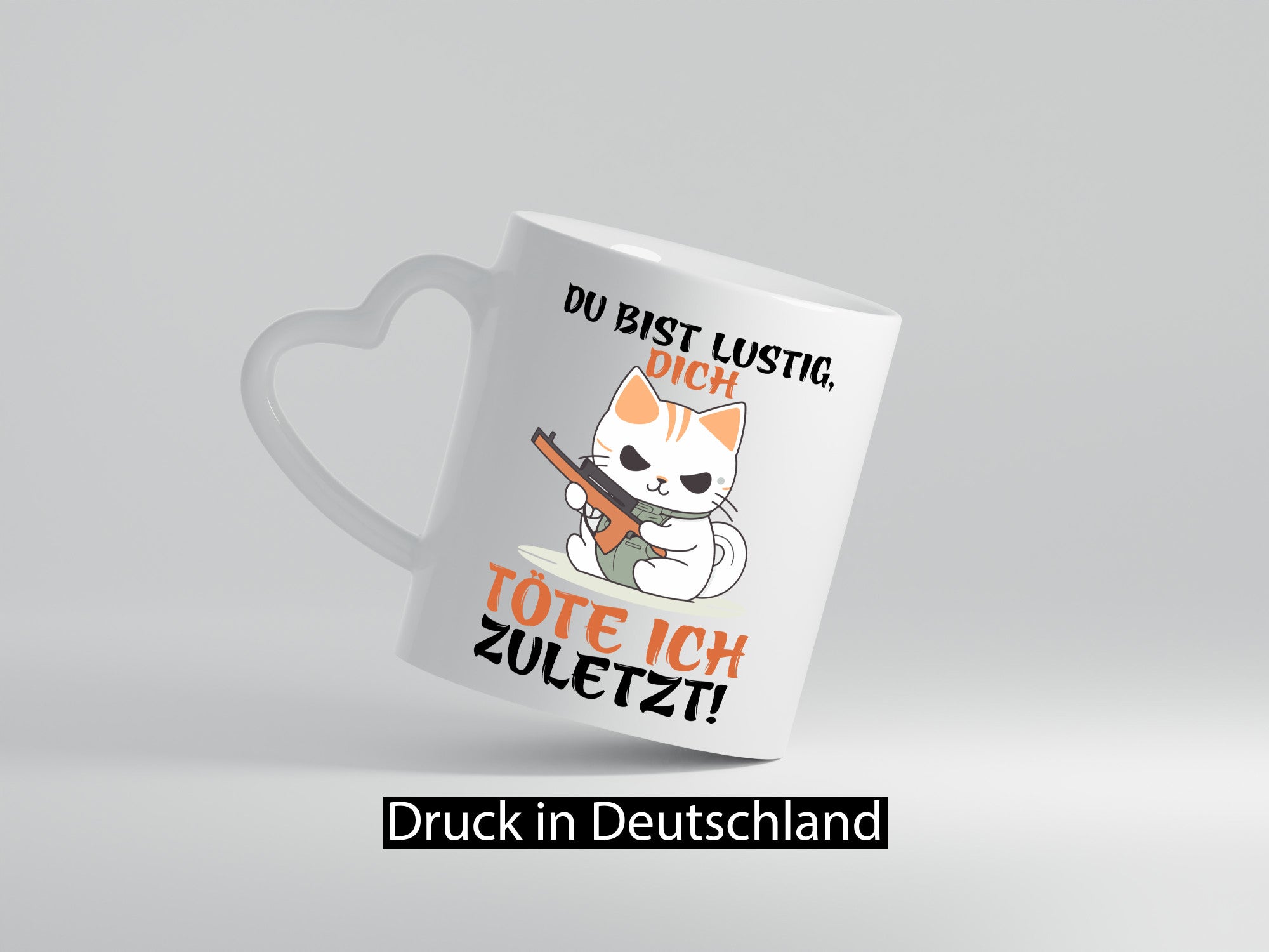 Dich töre ich zuletzt | Böse Katze Geschenk Tierliebhaber Humor lustiger Spruch