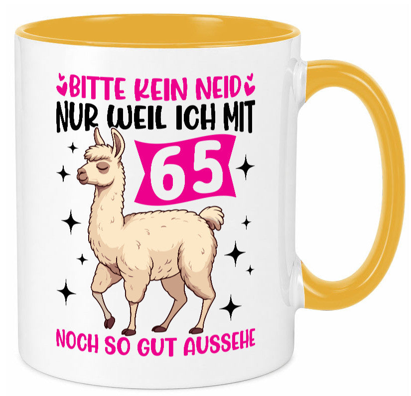 65. Geburtstag | 65 Jahre Lama gut aussehen Geschenkidee Humor Tasse