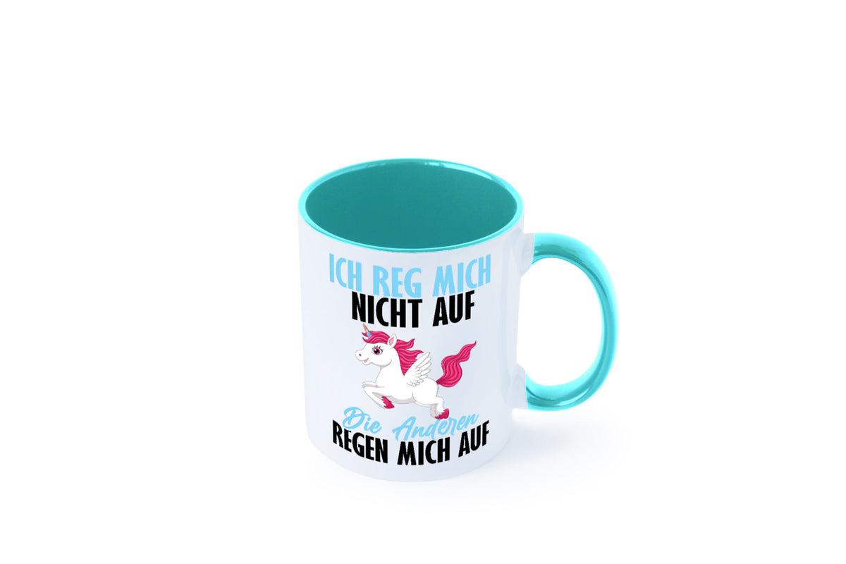 Ich reg mich nicht auf lustiger Spruch Geschenk Humor Geschenkidee Tasse