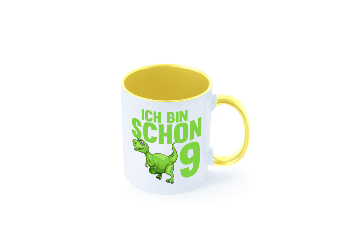 9. Geburtstag | 9 Jahre Dino Dinosaurier Geschenkidee Humor Tasse