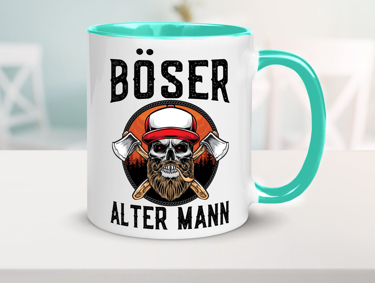 Böser alter Mann Humor Geschenkidee Tasse