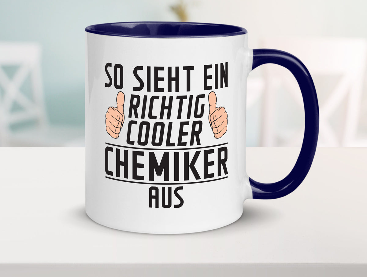 Richtig Cooler Chemiker | Chemie Labor Wissenschaft lustig Humor Geschenkidee Tasse