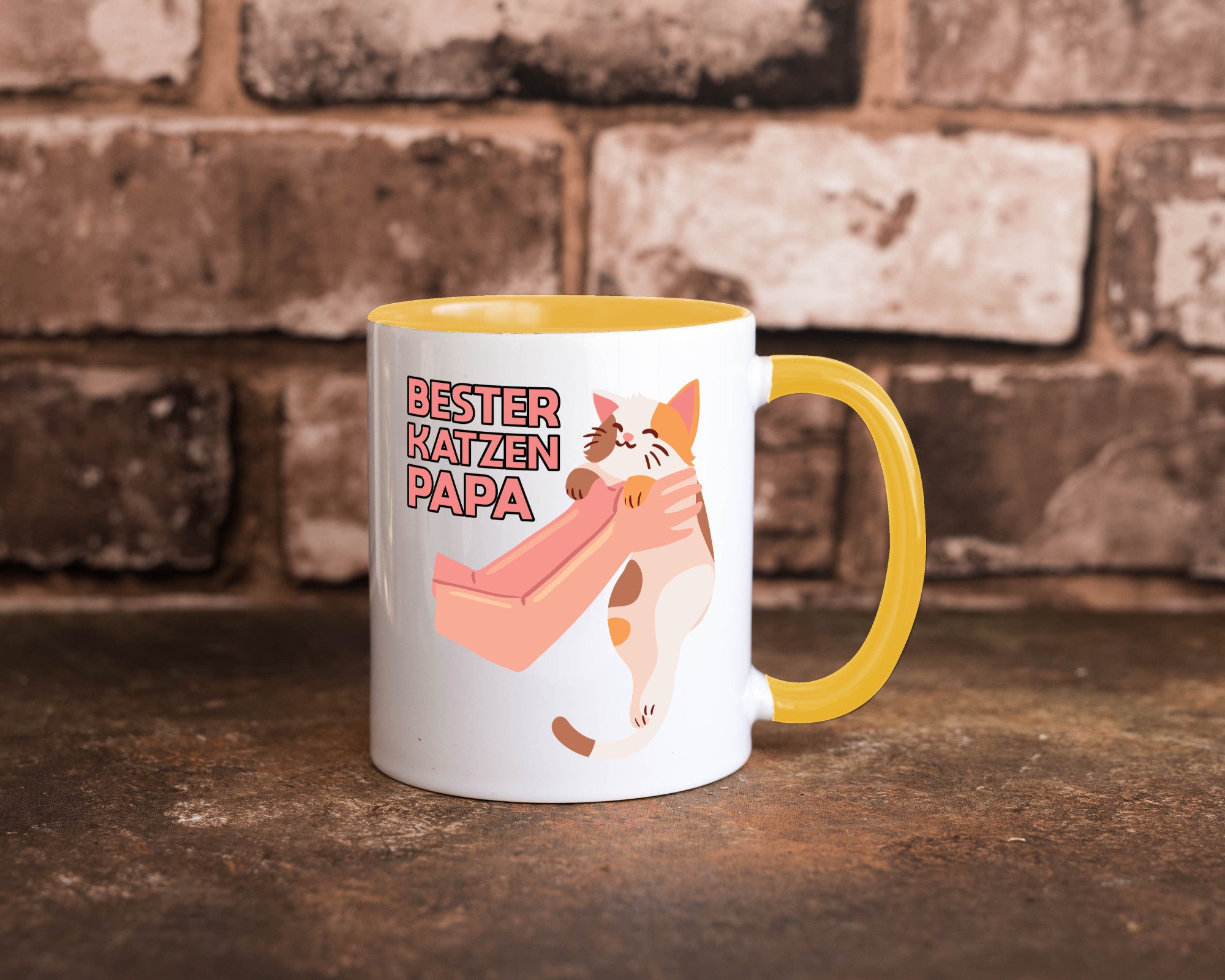 Bester Katzenpapa | Katze Gabel Geschenk Tierliebhaber Humor lustiger Spruch