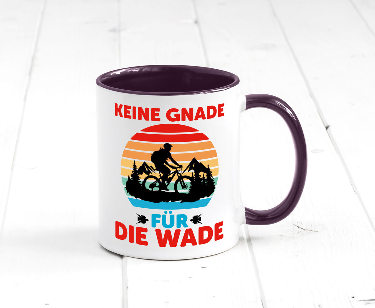 Keine Knade für die Wade | BMX Renrad Biker v2 lustig Humor Geschenkidee Tasse