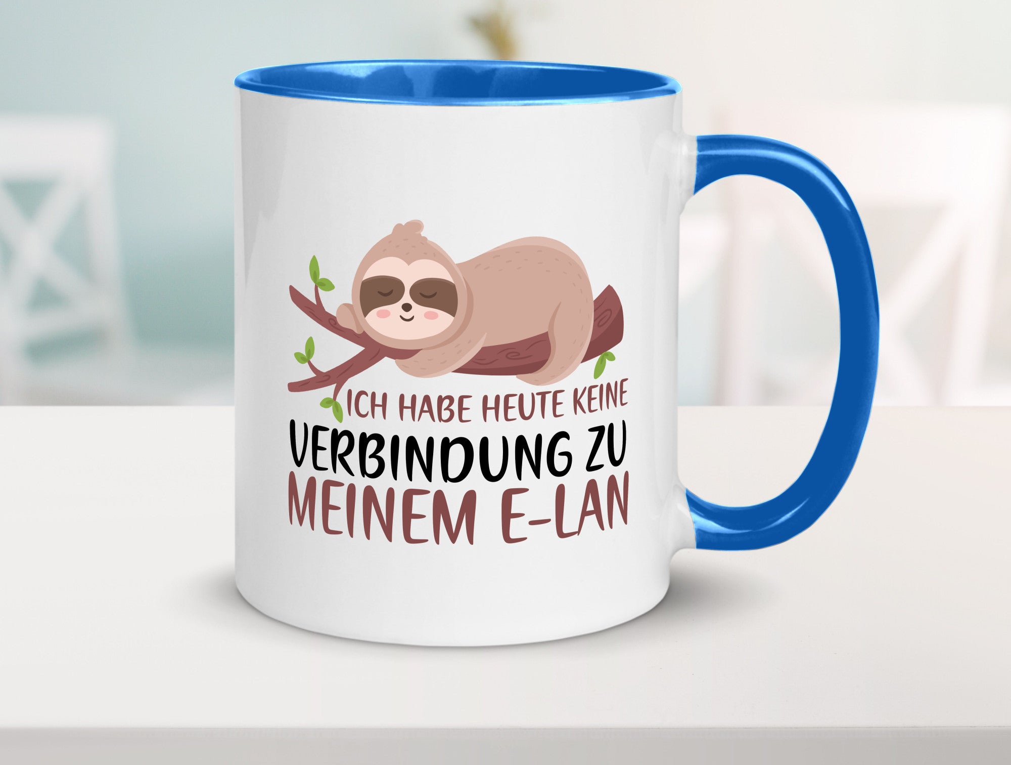 Verbindung zum Elan | WLAN Faultier Faulpelz Laufband Humor Tierliebhaber