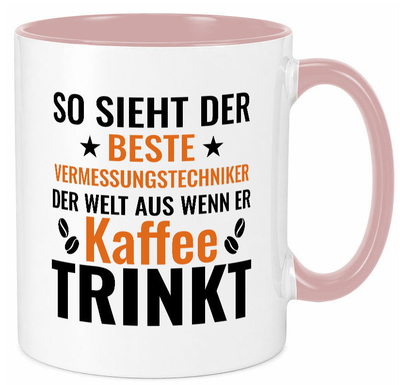 Kaffee trinkt: Vermessungstechniker | Techniker Geschenk Humor Geschenkidee Tasse