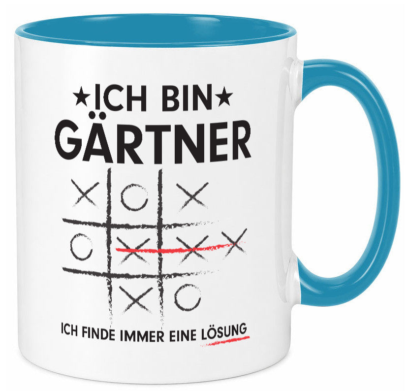 Lösung finden: Gärtner | Gartenbau v2 Geschenk Humor Geschenkidee lustiger Tasse
