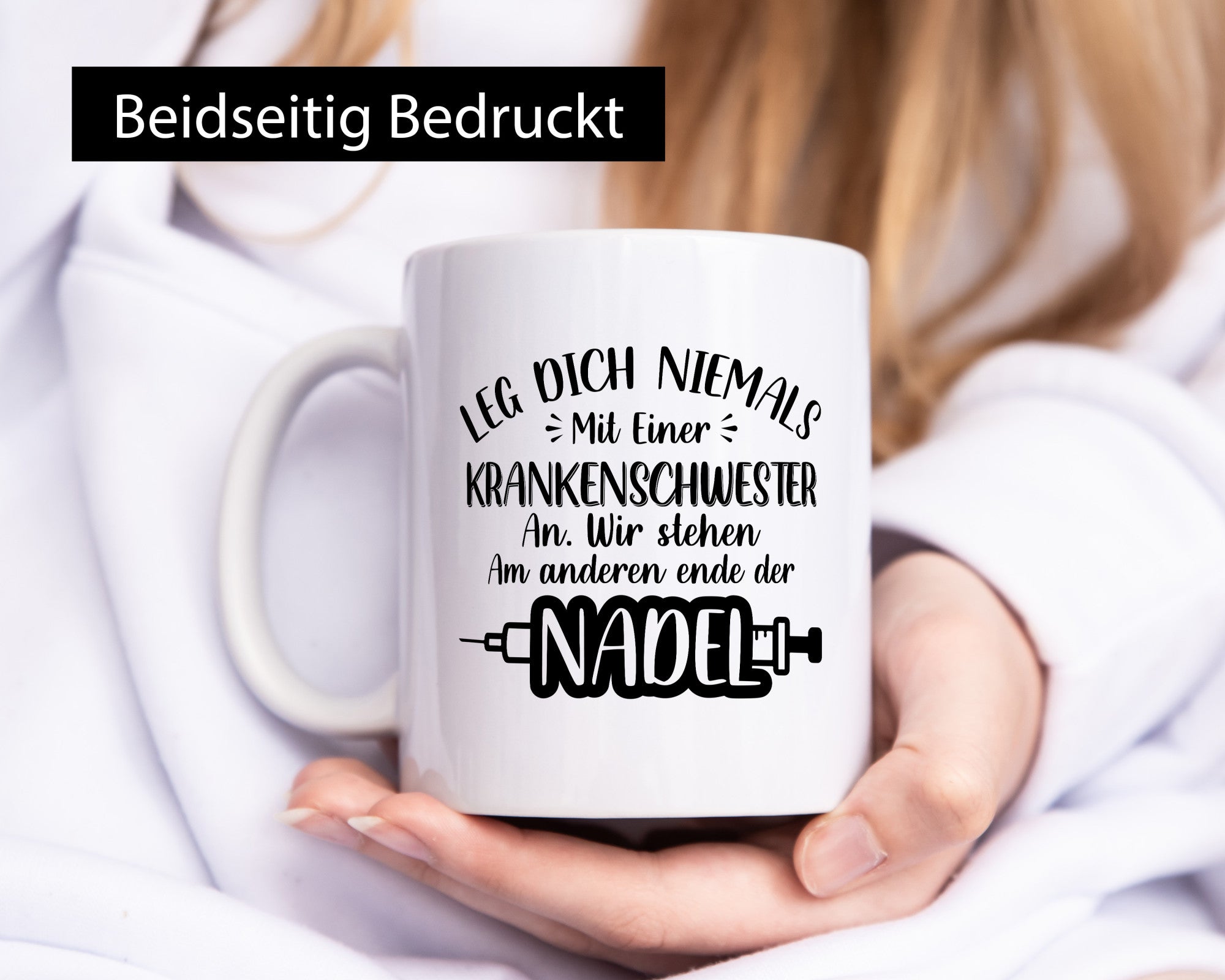 Krankenschwestern am anderen Ende der Nadel | Spritze lustiger Spruch Geschenk