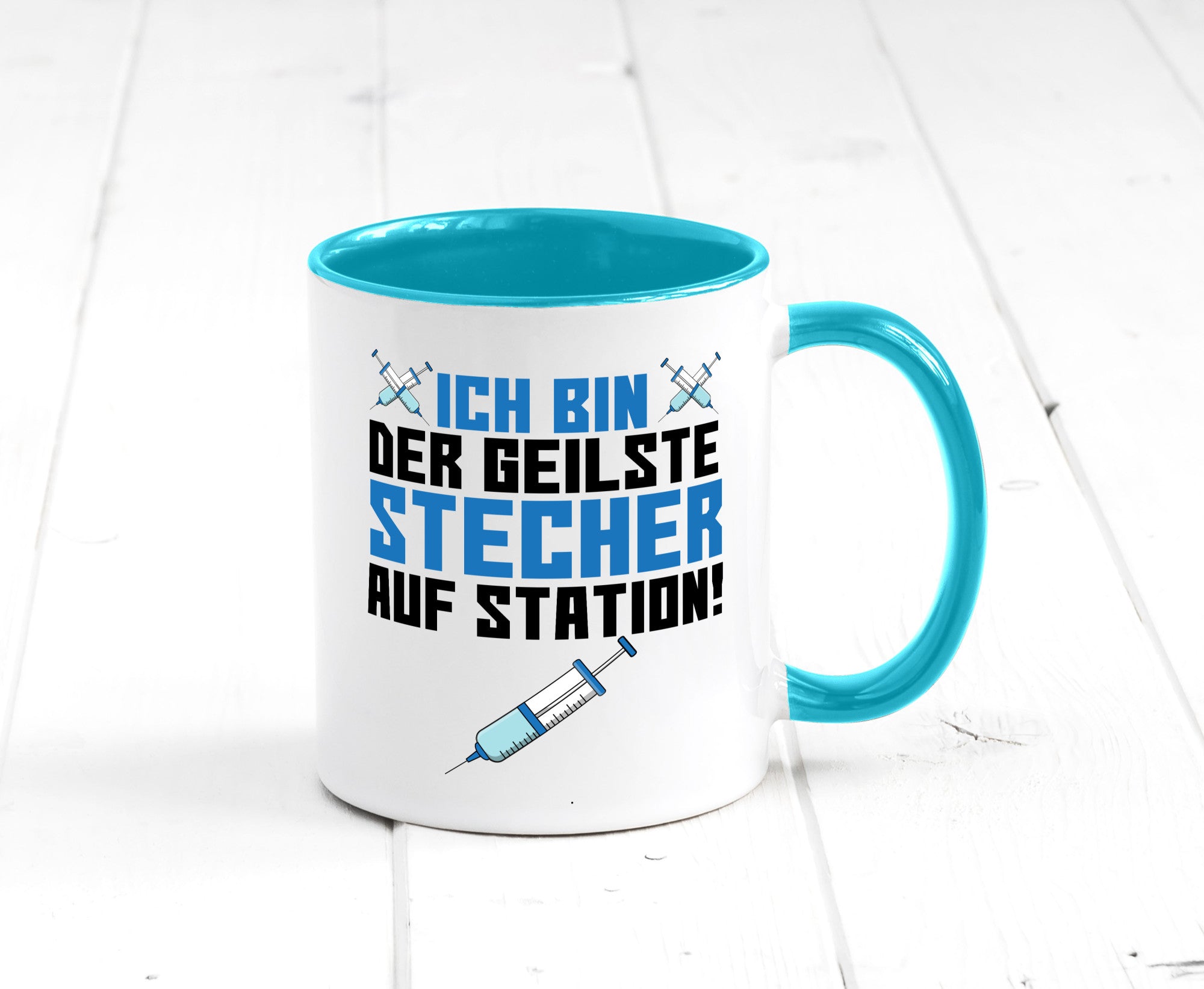 Ich bin der geilste Stecher | Pfleger Arzt Spritze lustig Humor Geschenkidee