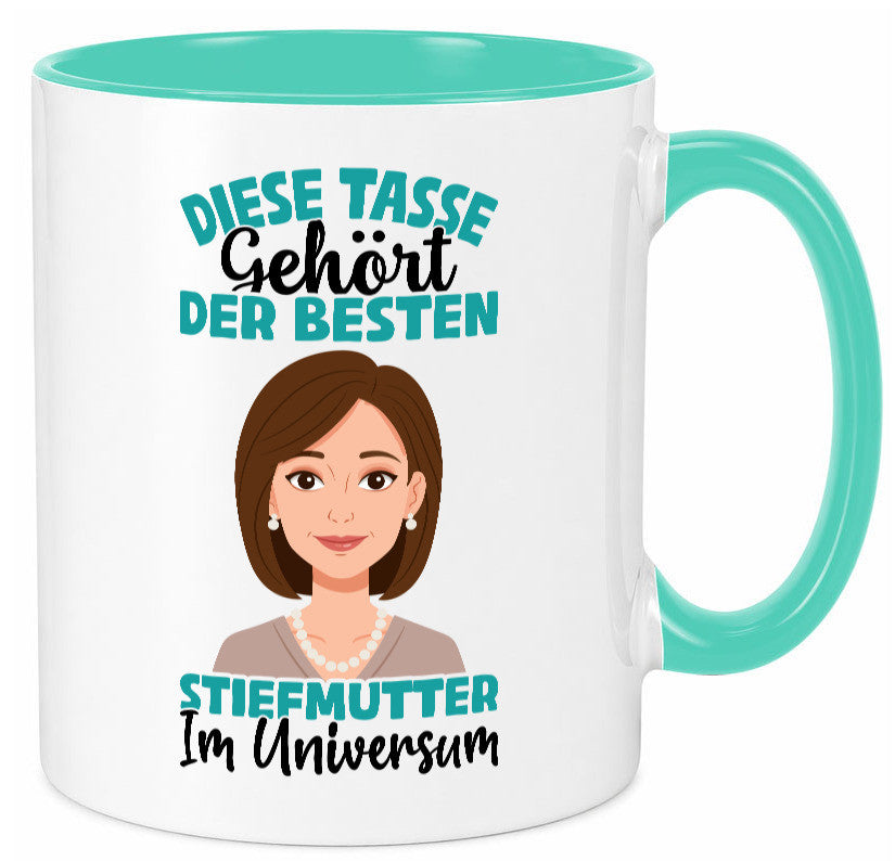 Im Universum: Stiefmutter | Stieftochter Beste Geschenk Familie Geschenkidee Tasse
