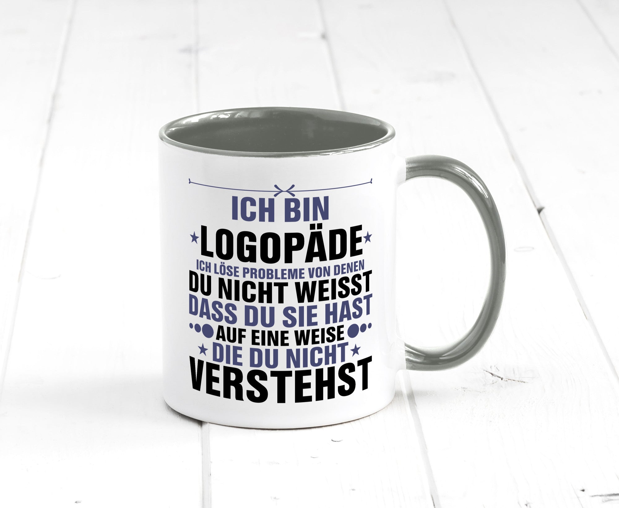 Löse Probleme: Logopäde | Sprachtherapie v2 Geschenkidee Humor Tasse