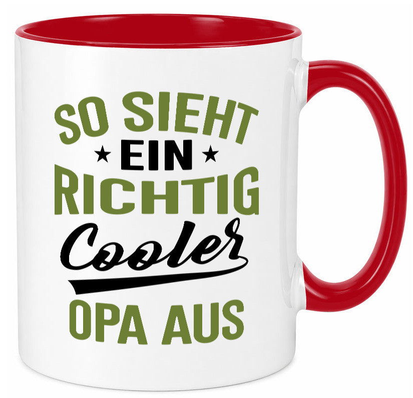 So sieht ein richtig Cooler Opa aus | Großvater Geschenkidee Familie Humor Tasse