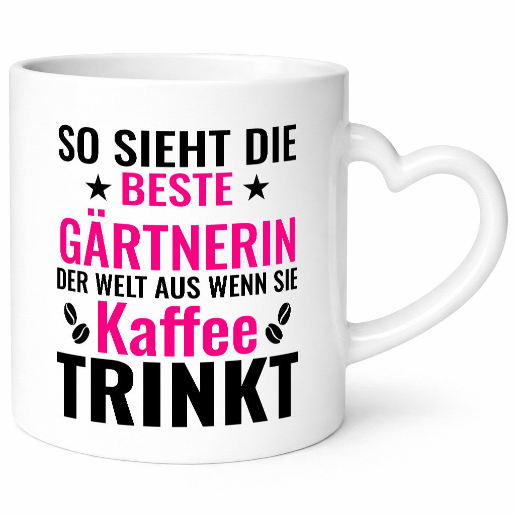 Kaffee trinkt: Gärtnerin | Gartenbau lustig Humor Geschenkidee Geschenk Tasse