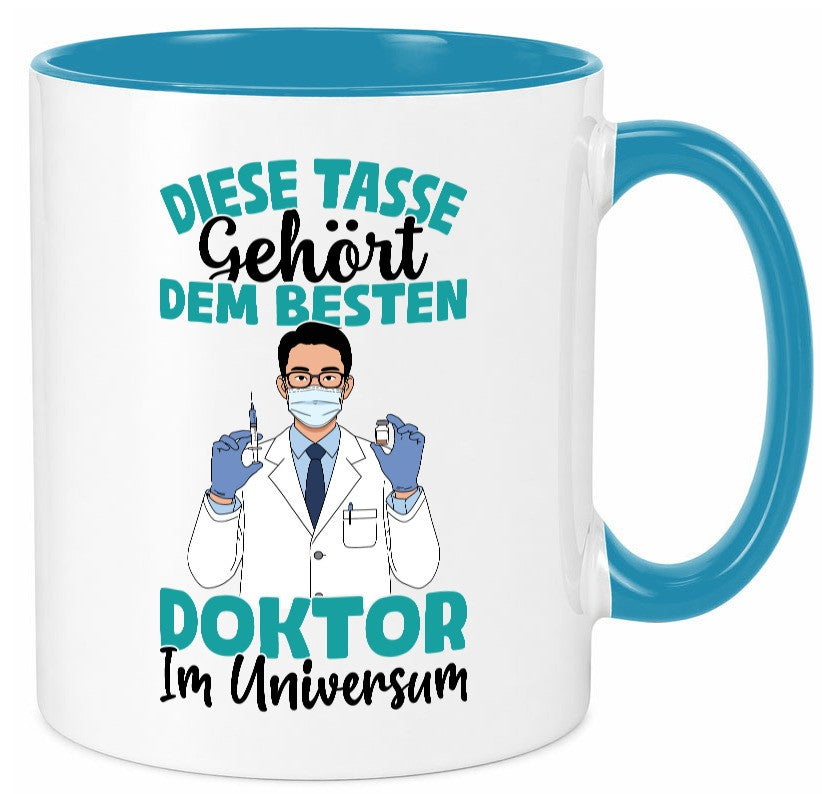Im Universum: Doktor | Doktorand Doktortitel Geschenk Humor Geschenkidee Tasse