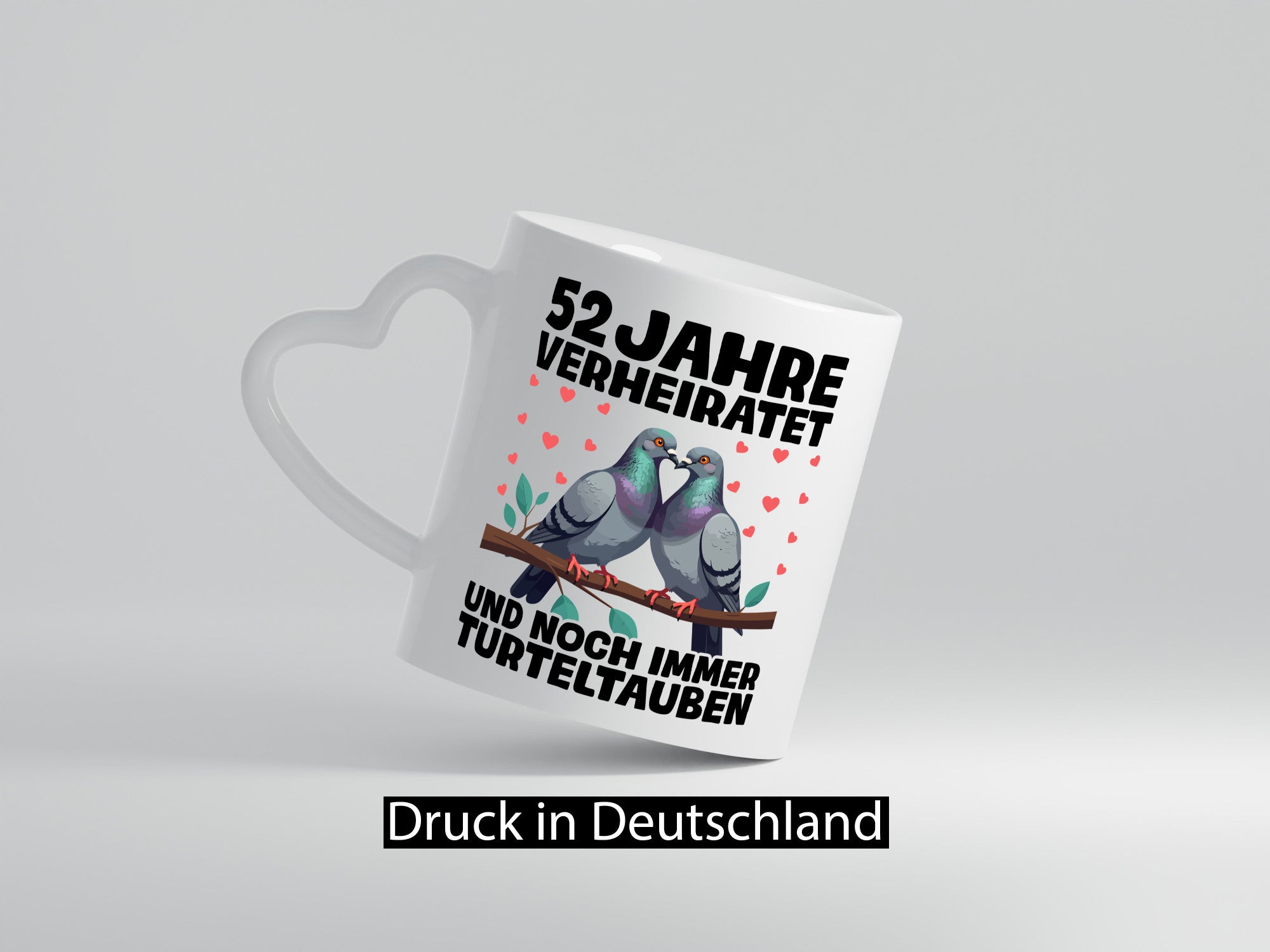 52 Jahre verheiratet | Turteltauben Ehe Ehepaar Geschenkidee Humor Tasse