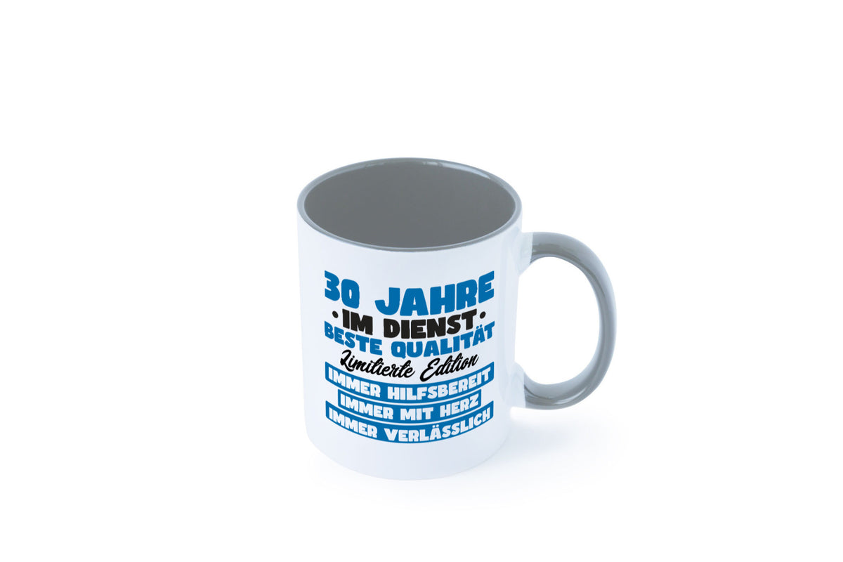 30 Jahre im Dienst | Jubiläum Arbeit v7 lustig Kollegen Büro Geschenk Tasse