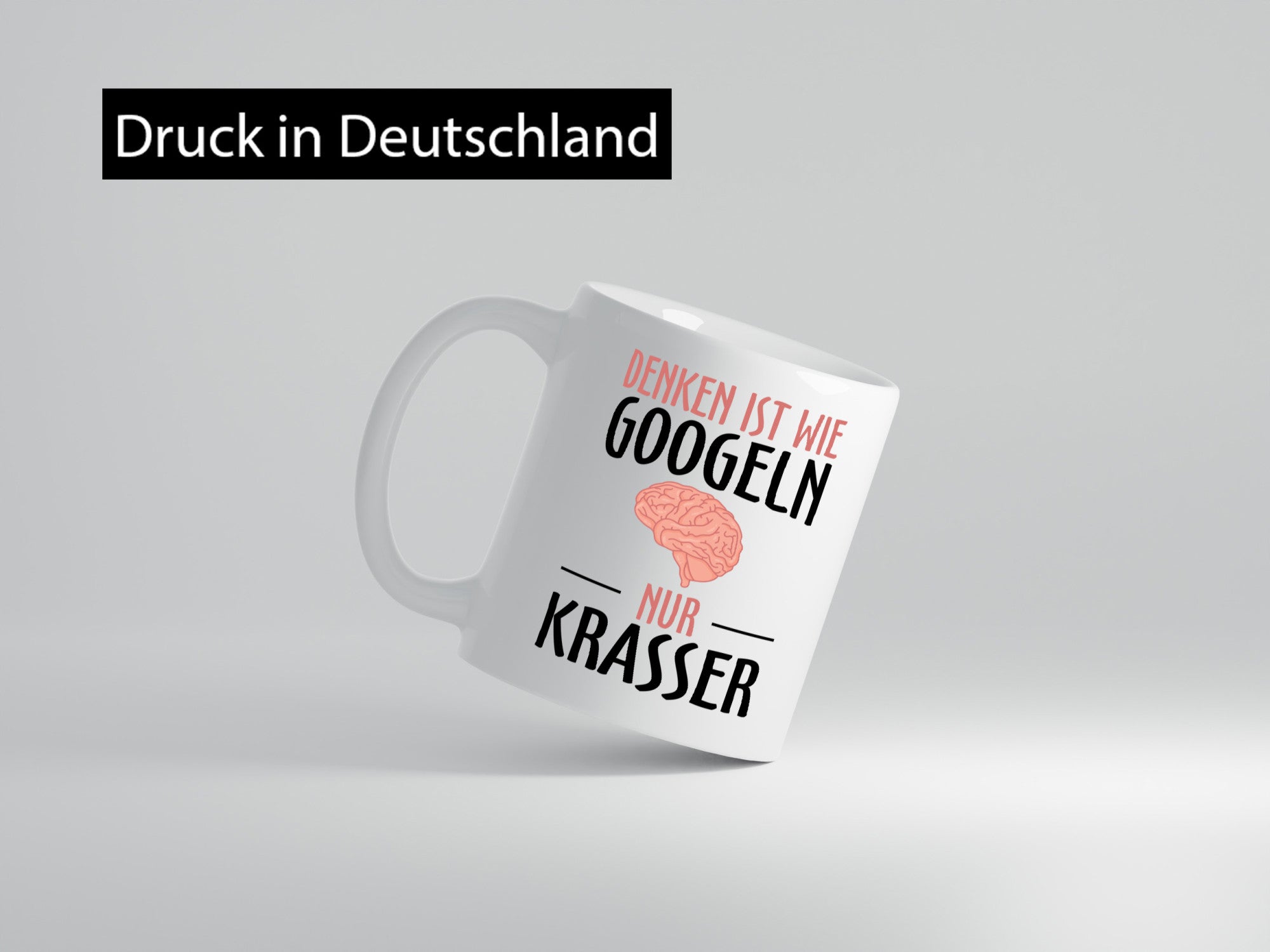 Denken ist wie Googeln | Krass lustiger Spruch Gehirn lustig Humor Geschenkidee