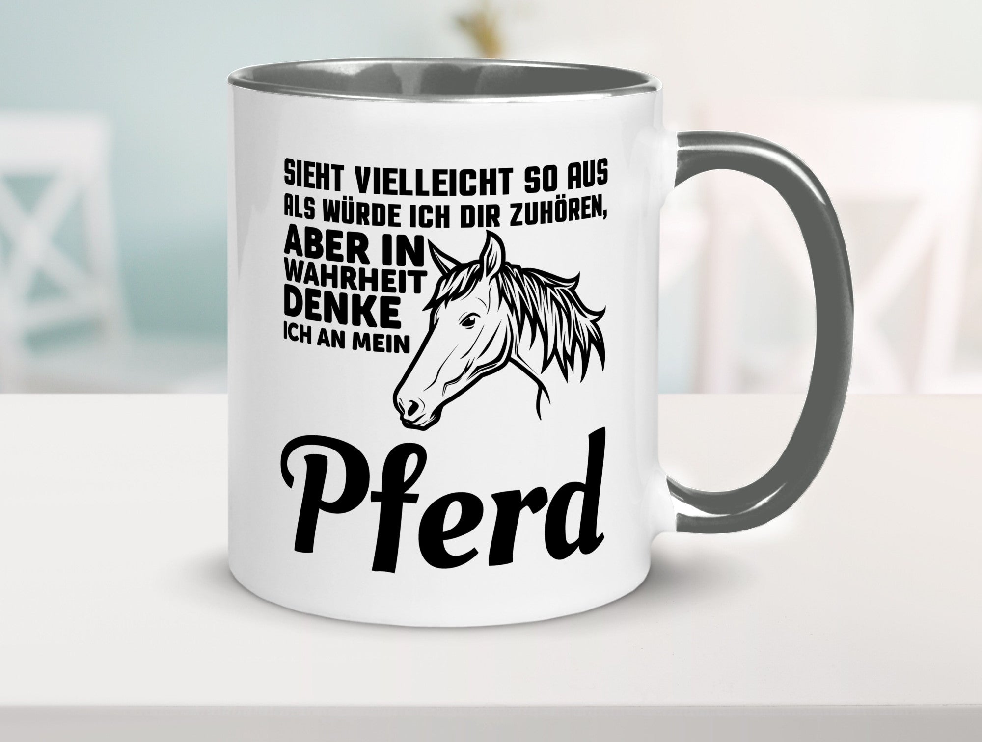 Pferde Spruch | Reiterin Tasse Pferdesport Reiten Humor Geschenkidee
