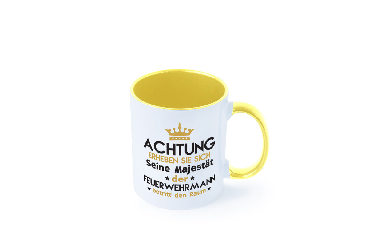 Seine Majestät Feuerwehrmann | Feuerwehr Geschenk Humor Geschenkidee lustiger Tasse