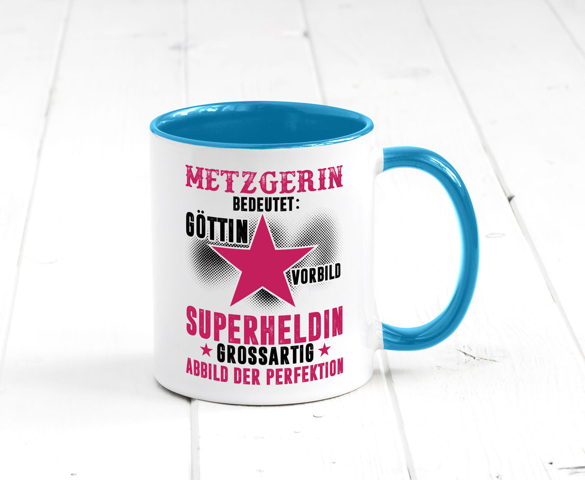 Bedeutung von Metzgerin | Fleischerin Geschenk Humor Geschenkidee lustiger Tasse