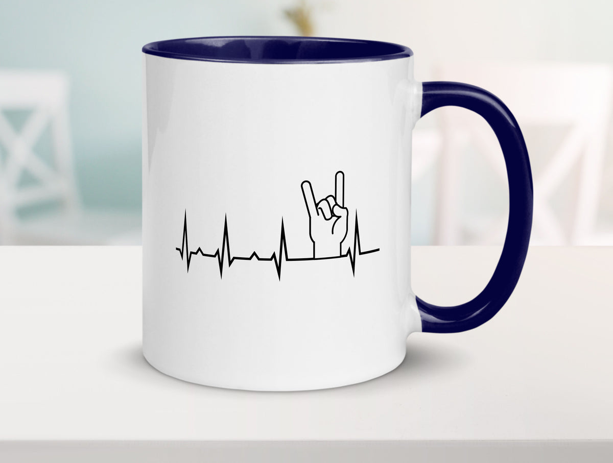 Heavy Metal Motiv | Rocker Musiker Rock Musik Geschenk Humor Geschenkidee Tasse