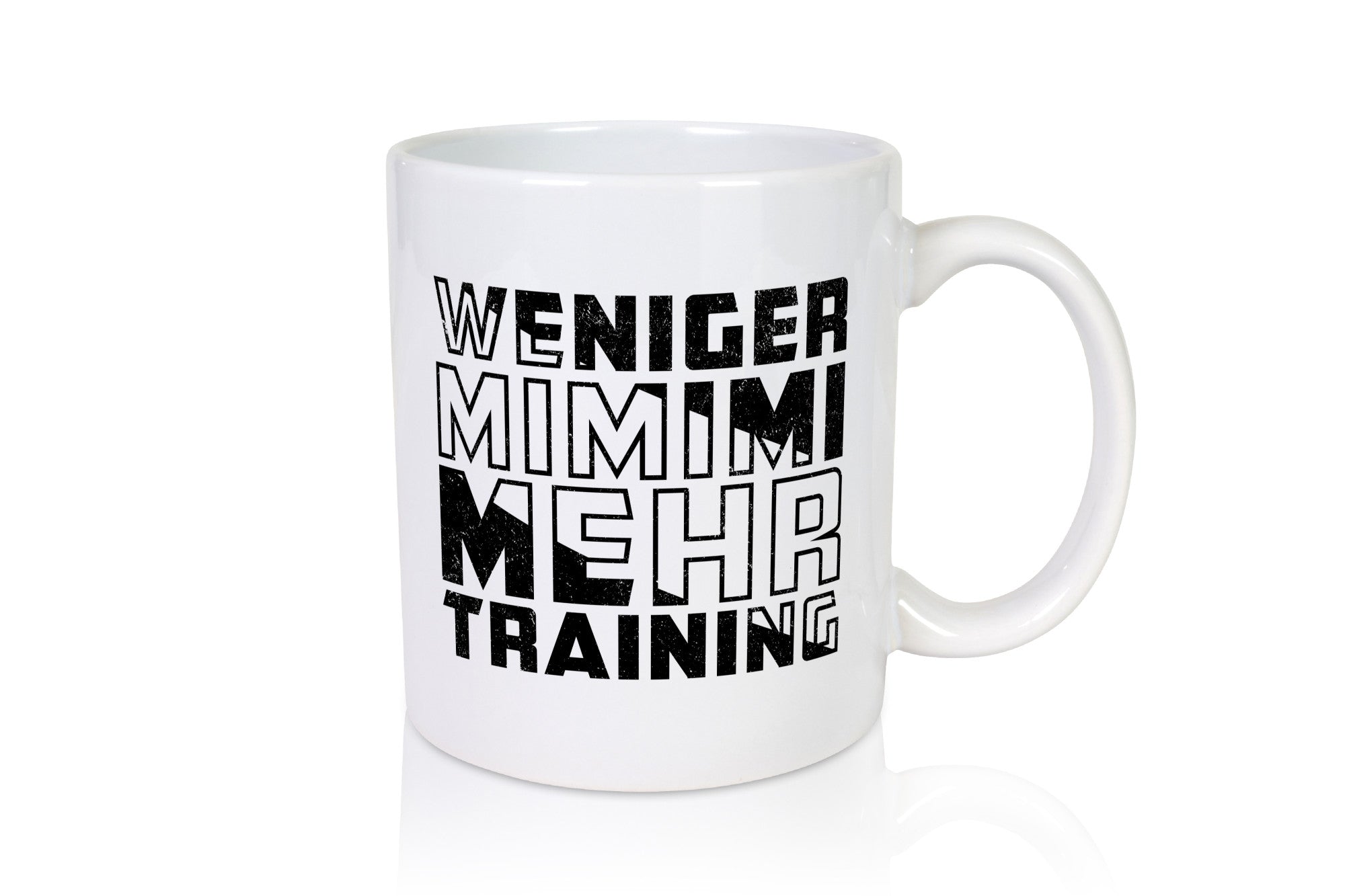 Weniger Mimimi mehr Trainig | Fitnessstudio v2 Geschenk Humor Geschenkidee