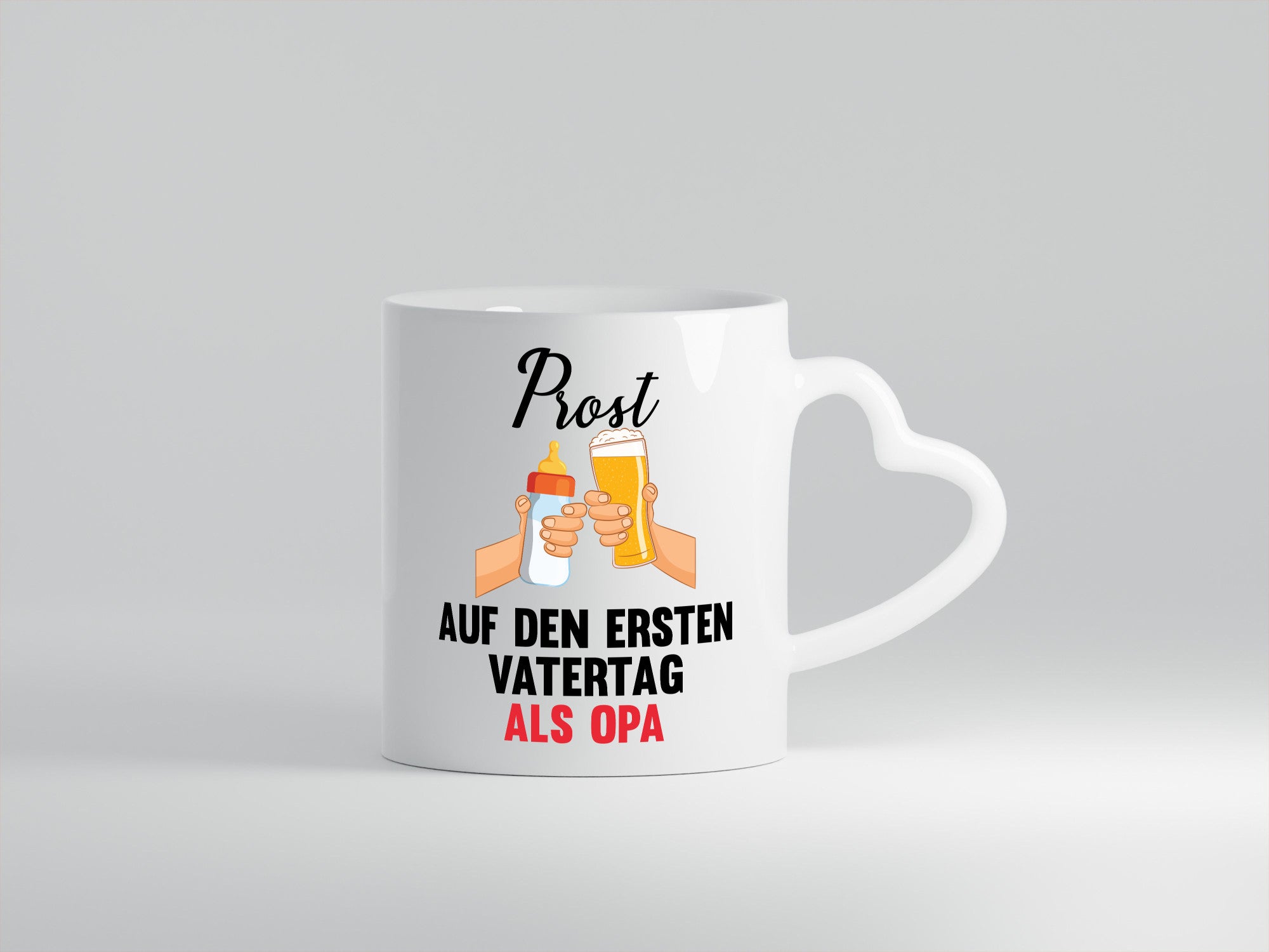 Prost auf den ersten Vatertag als Opa Humor Familie Geschenkidee Tasse