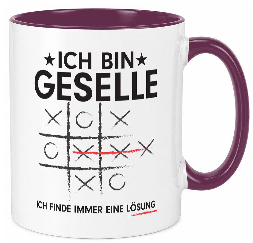 Löse Probleme: Geselle | Handwerker Humor Geschenkidee Tasse