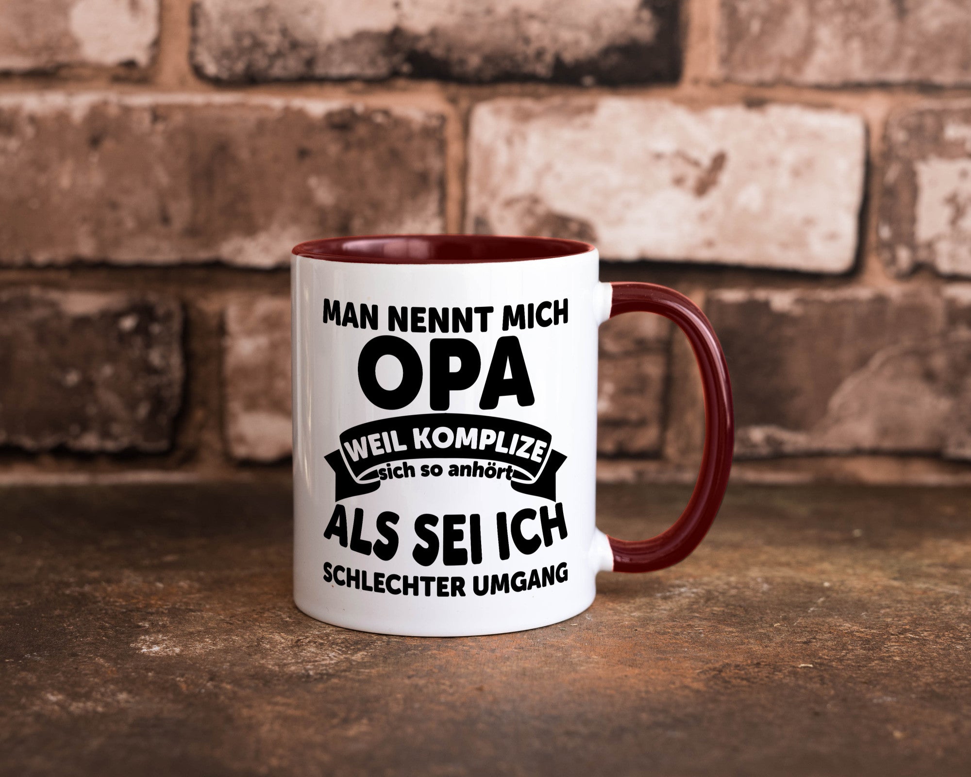Nenn mich Opa, Komplize schlechter Umgang | Opa Witz Geschenk Familie