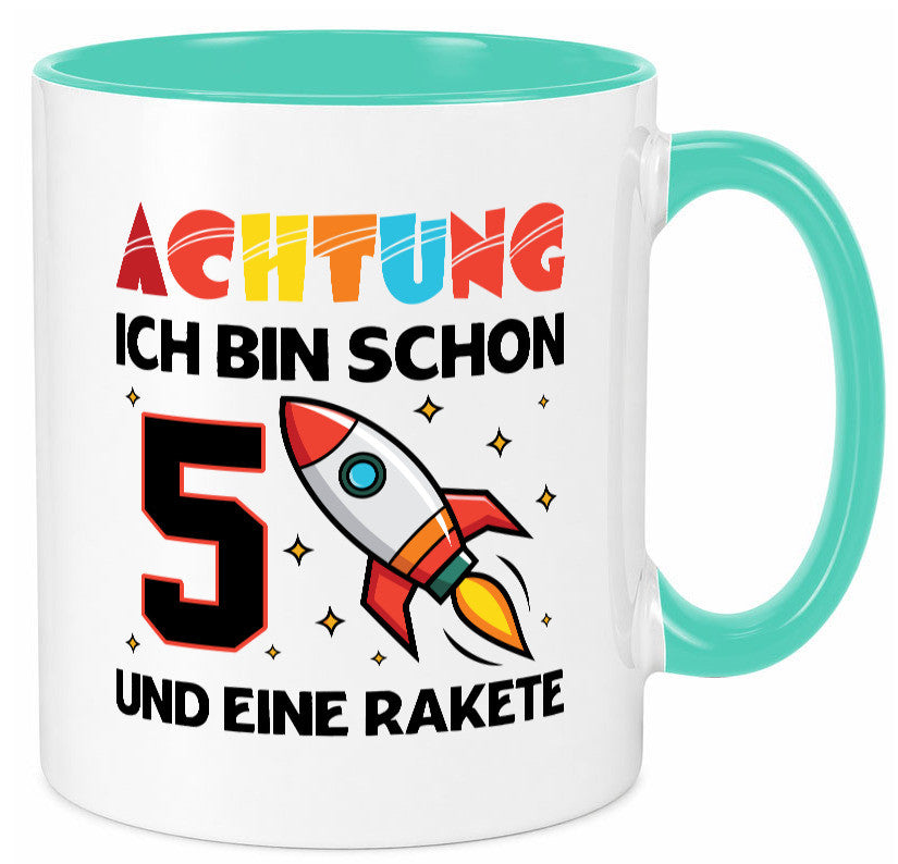 5. Geburtstag | Rakete Weltraum 5 Jahre Galaxy lustig Geschenkidee Geschenk