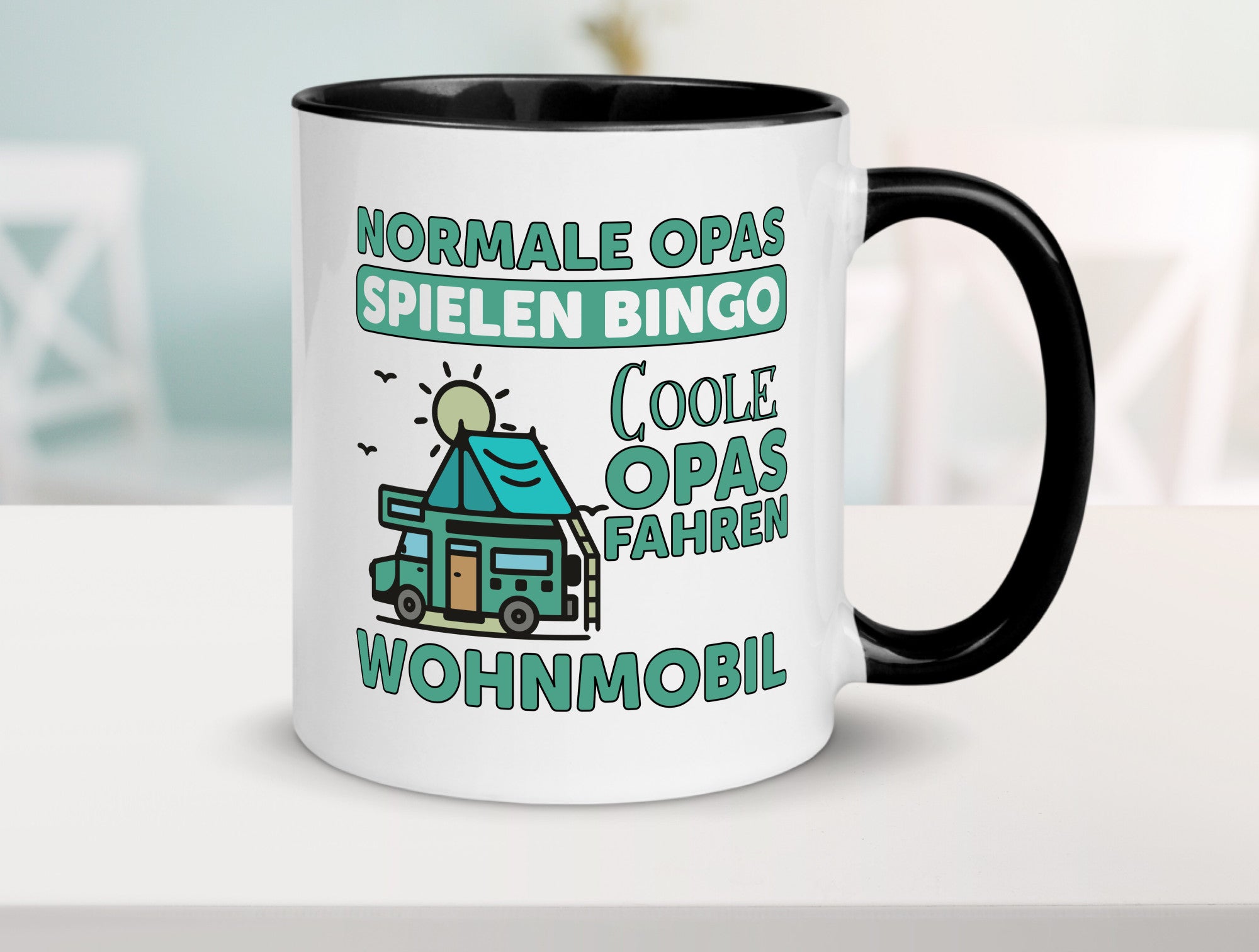 Opas spielen Bingo, coole fahren Wohnmobil | Vögel Geschenk Familie