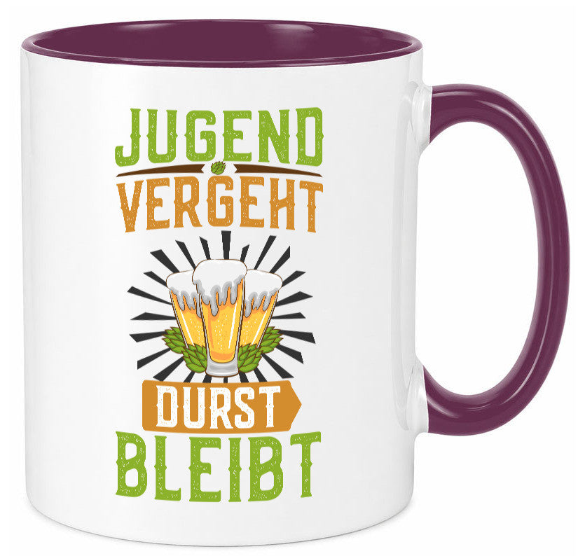 Jugend vergeht durst bleibt | Biertrinker Bierliebhaber lustiger Spruch