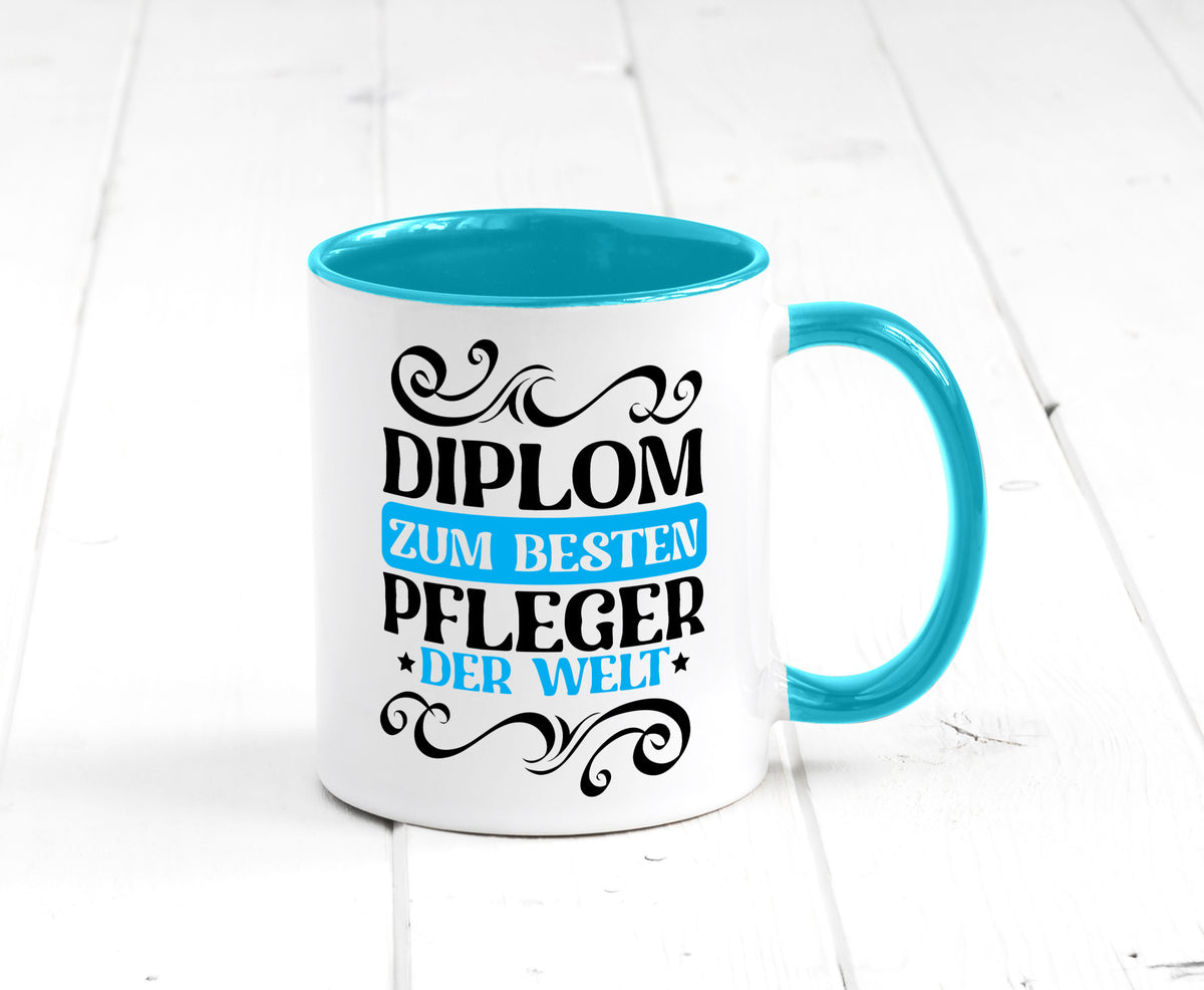 Bester Pfleger der Welt | Altenpfleger Pflegekraft lustig Humor Geschenkidee Tasse