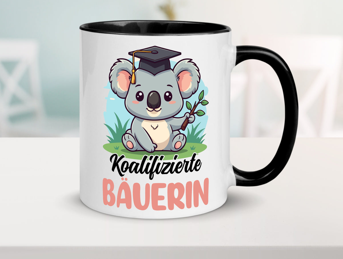 Koalifizierte Bäuerin | Bauernhof Landwirtschaft lustiger Spruch Geschenk Humor Tasse