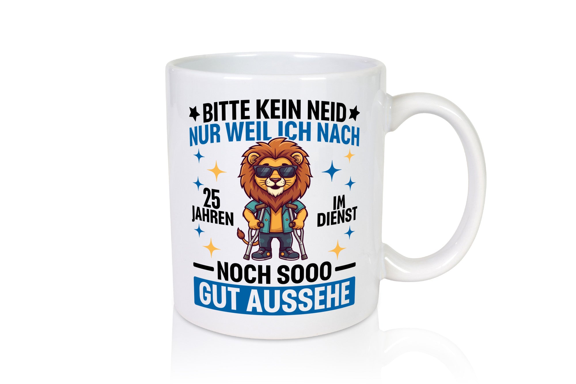 25 Jahre im Dienst | Arbeitsjubiläum Arbeit Humor Kollegen Büro Geschenkidee