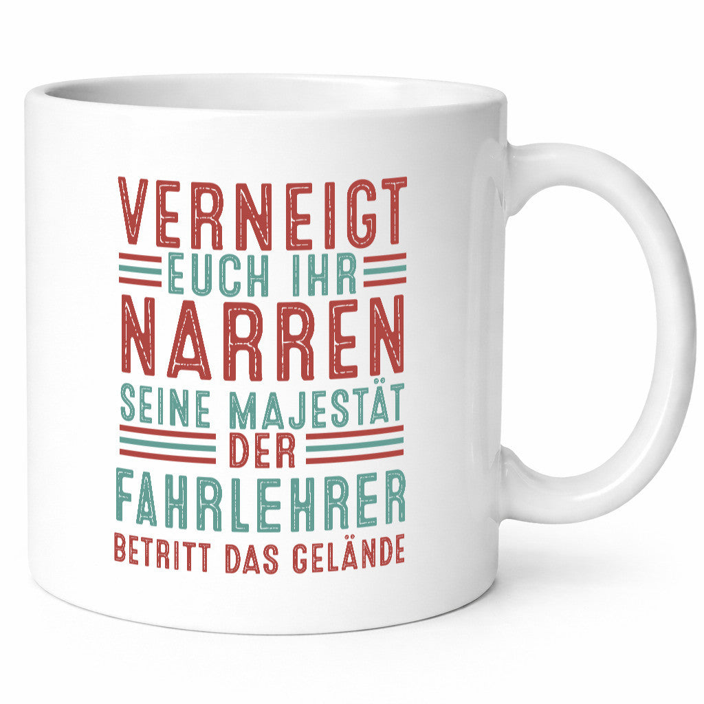 Verneigt euch: Fahrlehrer | Fahrschule v2 Geschenkidee Humor Tasse