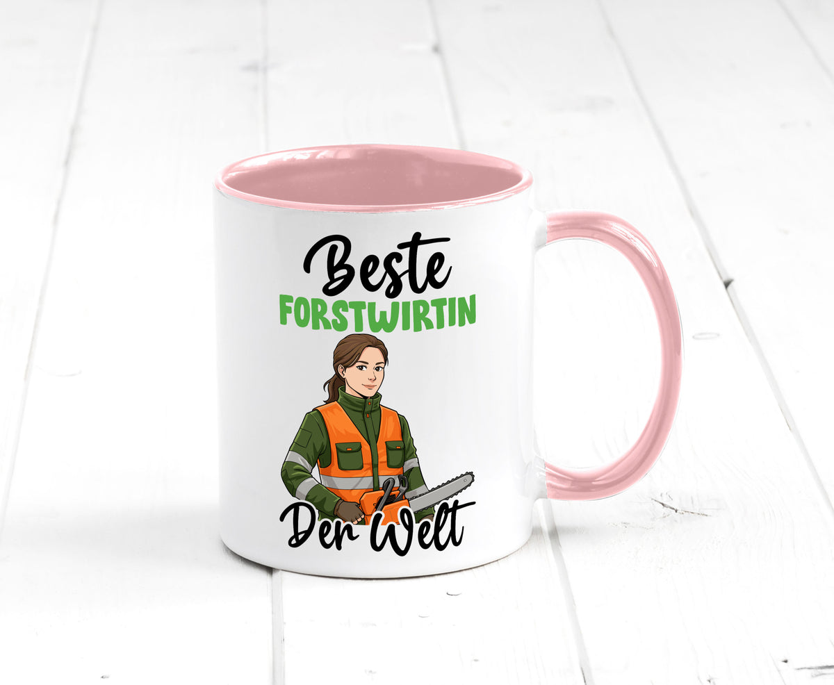 Beste Forstwirtin | Forst Wirtin v2 lustig Humor Geschenkidee Geschenk Tasse