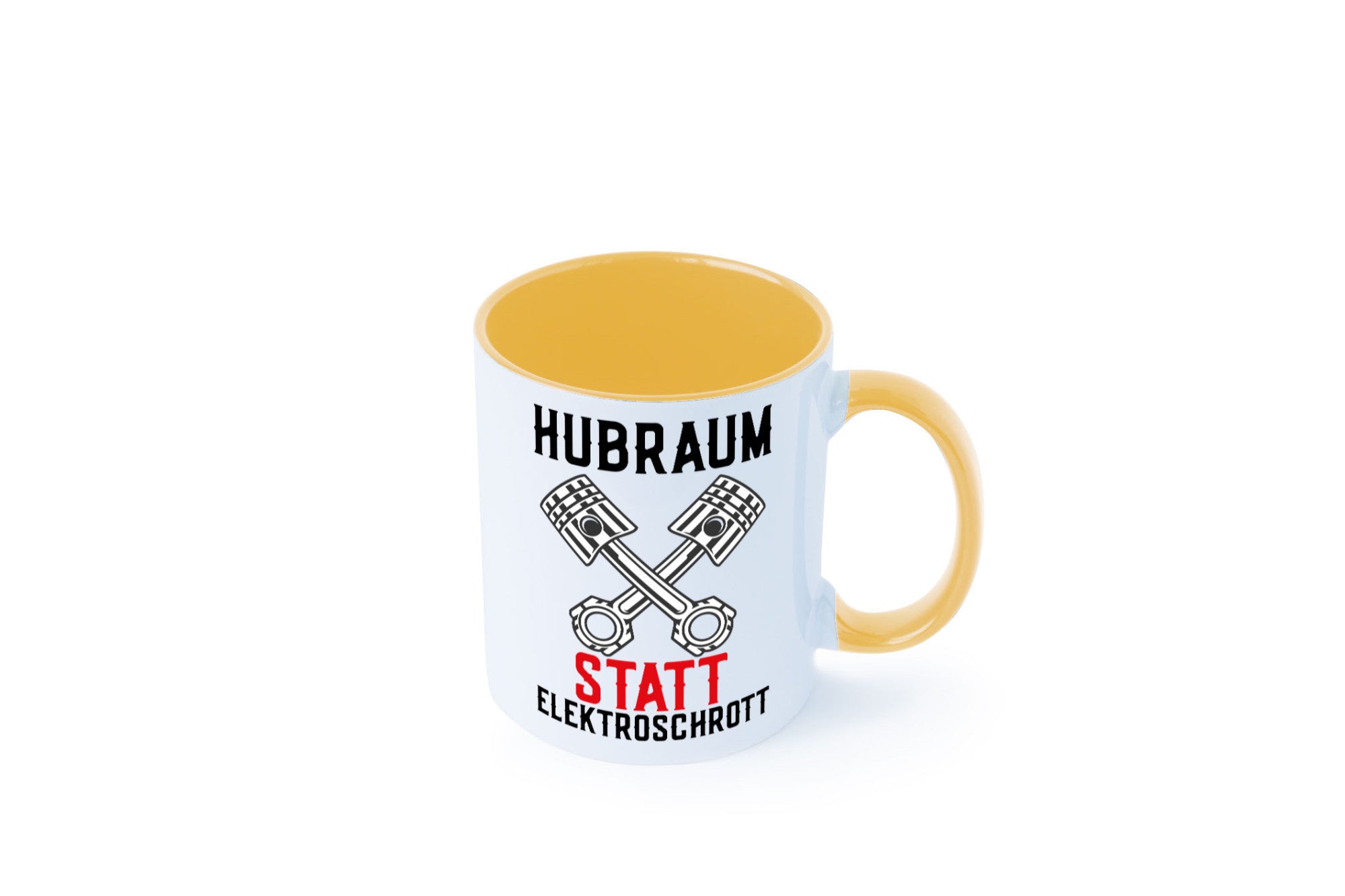 Hubraum statt Elektroschrott | Autofan Verbrennungsmotor Geschenk Humor