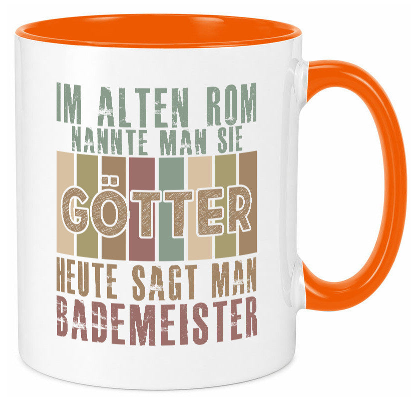 Heute sagt man: Bademeister | Rettungsschwimmer lustiger Spruch Geschenk Humor Tasse